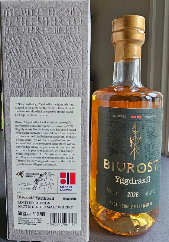 Bivfrost Yggdrasil arctic single malt whisky