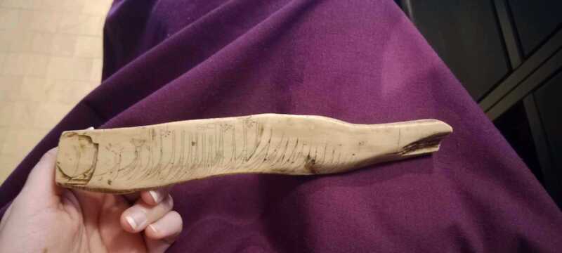 Replica of the front side of the Leidangen runic stick