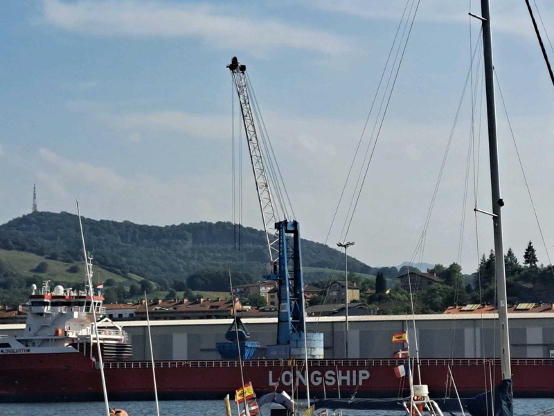 Cargo Ship with "LONGSHIP" Branding