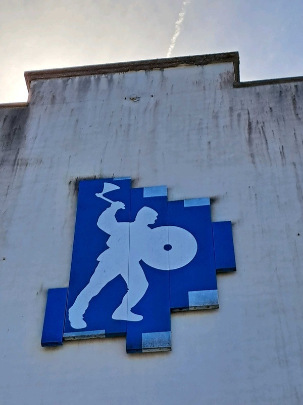 Mural of a Viking
