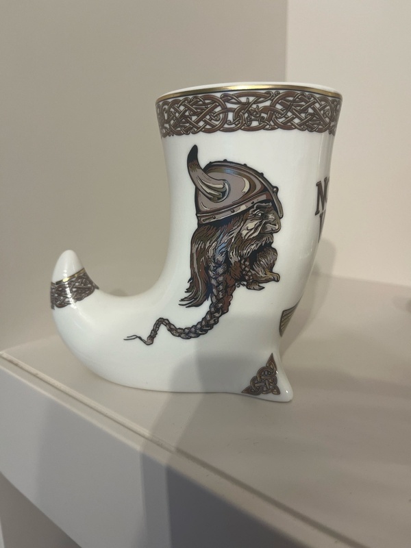 Viking Souvenir Ceramic Drinking Horn