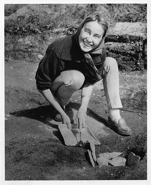 Historical photo of excavation of Norse Settlement in Newfoundland