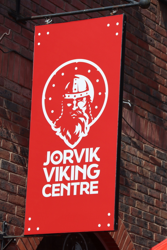 Signage for the Jorvik Viking Centre