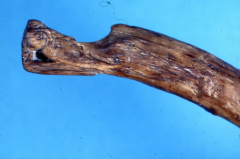 Carved terminal of a bow probably for playing a lyre (Dublin)