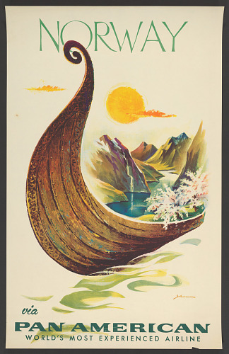 Norway via Pan American (Poster Advertisement)