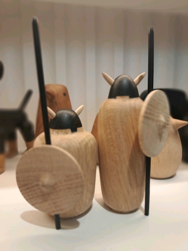 Wooden Viking Warrior Figures