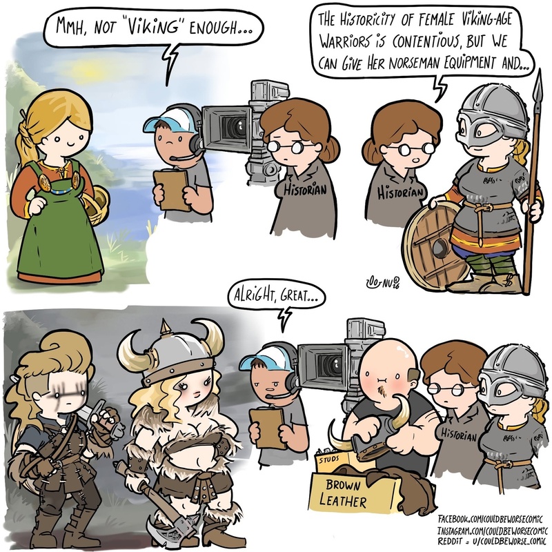 Viking Shield Maiden Meme (Could Be Worse Comics)