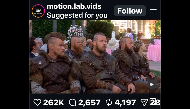 AI Generated Video of Viking Wedding (with cast of Vikings)