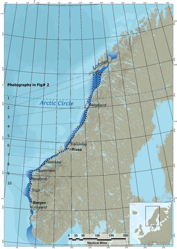 Map of the Norðvegr