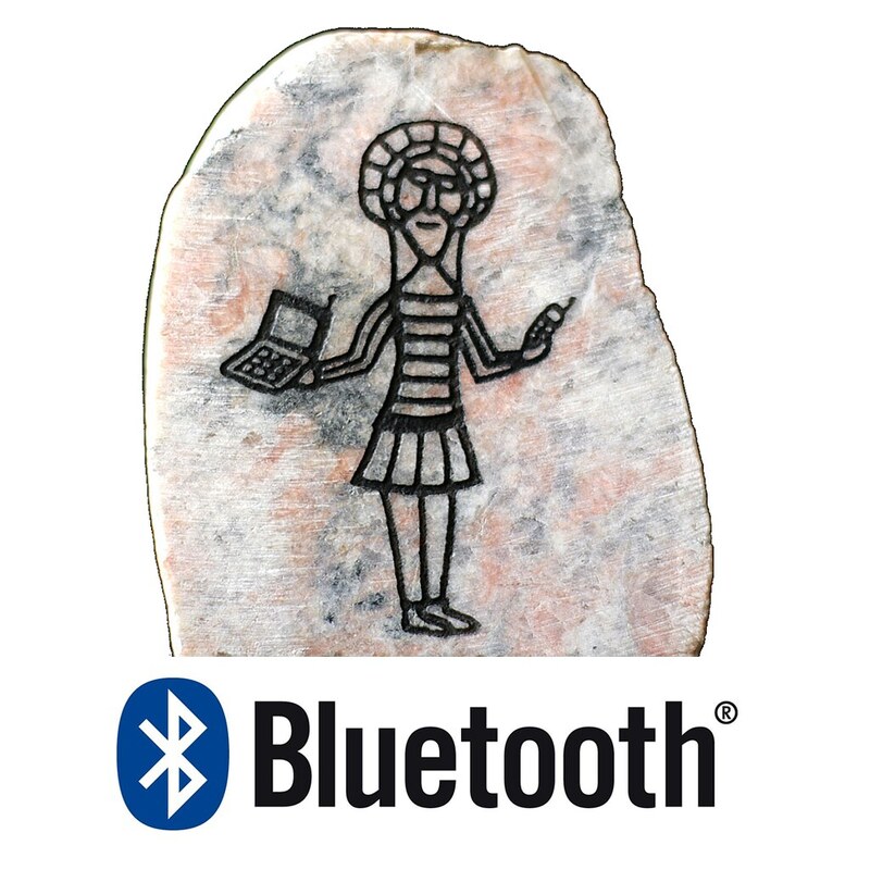 Bluetooth logo with Jelling-esque artwork