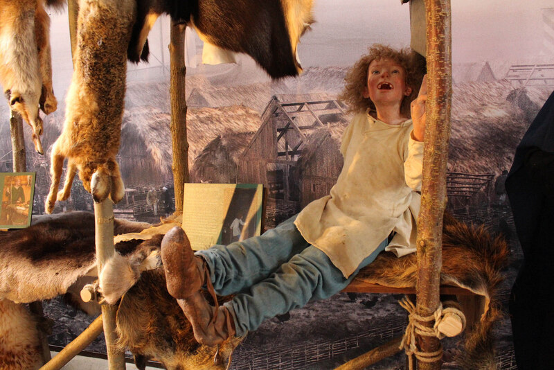 Model of a child from "Jorvik: Home and Abroad" exhibition