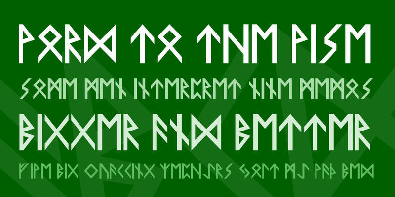 "Floki" font developed by Marcus Lien Gundersen.