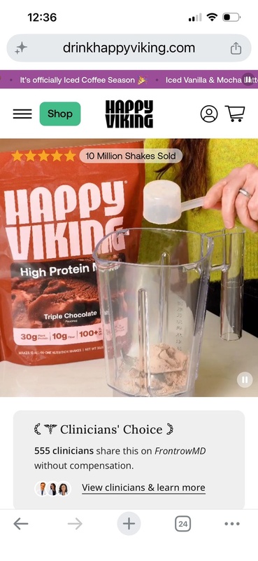 Happy Viking plant-based protein shakes