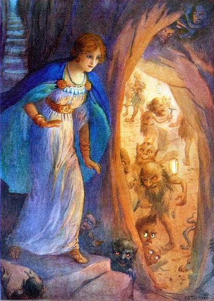 'Freya and the Dwarves' (H. G. Theaker)