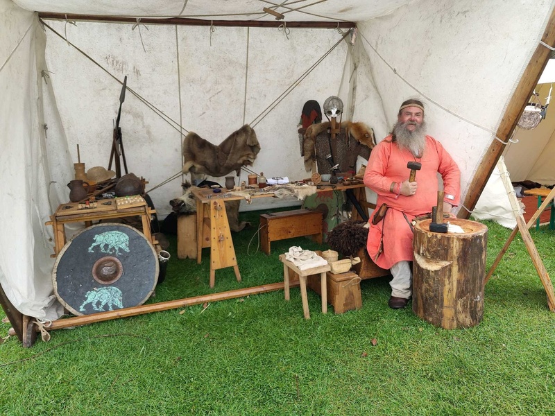 Viking Monier Reenactment at Moorforge Viking Settlement, Cumbria