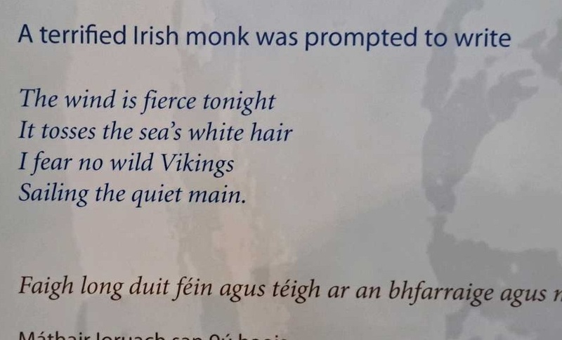 Irish monks written retelling of experience with Vikings