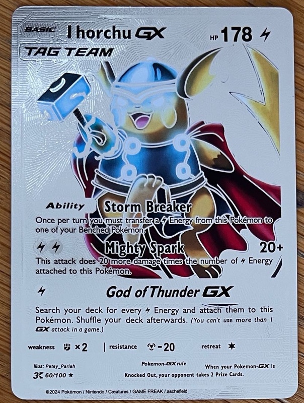 Thor-Inspired Custom Trading Card