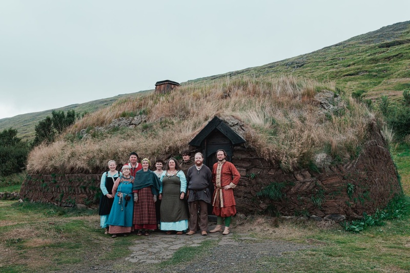 Staff members at Eiríksstaðir - home of Erik the Red (Iceland)