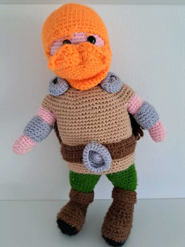 Homemade Viking doll