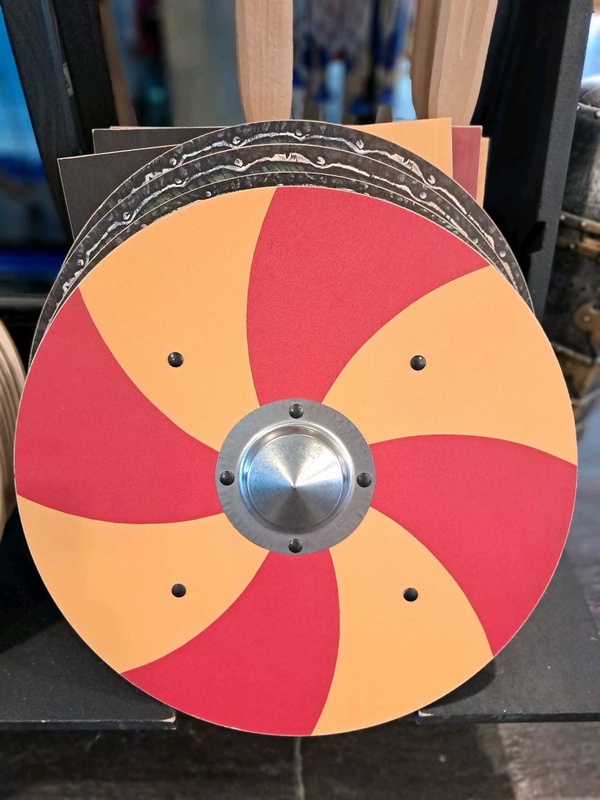 Toy viking shield at Waterford Treasures Museum