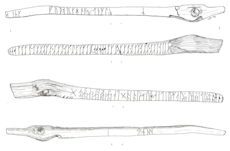 Rune stick from Narsaq, Greenland (GR 76).