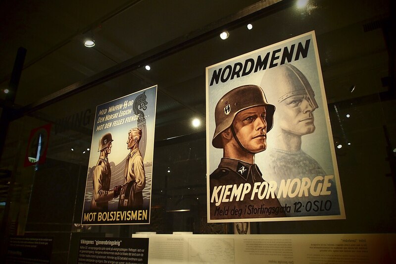 Norwegian World War 2 Nazi propaganda poster