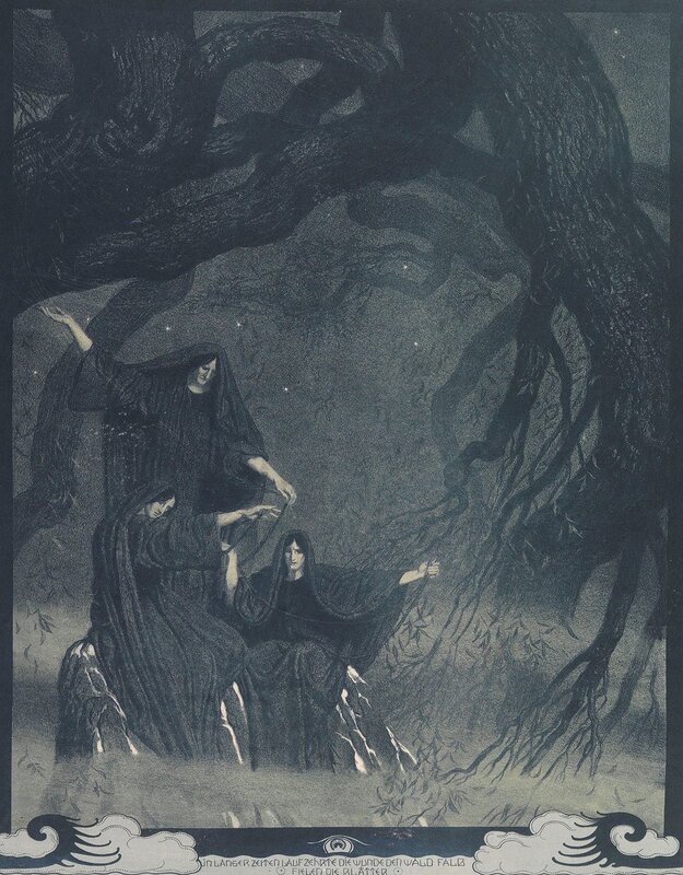 Illustration of the Norns (F. Stassen)