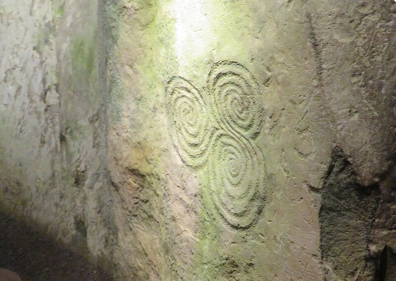 Triskele Pattern from Newgrange (pre-Viking)