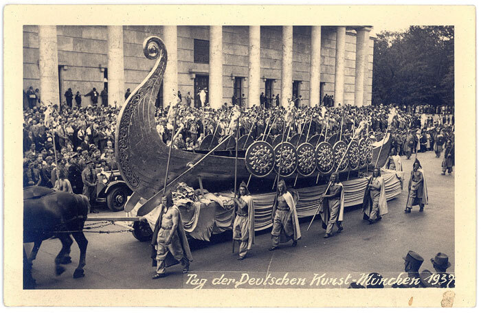 Viking ship float at Nazi 'Day of German Art' (1937)