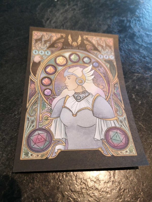 Artwork designed by the team of Valkyrie RPG online dice store