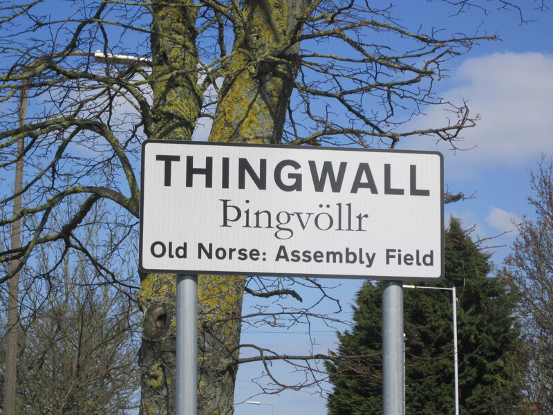 Sign on entering Thingwall in the Wirral