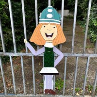 Depiction of Vicky the Viking in Ingolstadt (Germany)