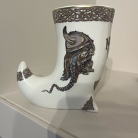 Viking Souvenir Ceramic Drinking Horn