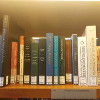 Various books on the Viking Age in Bibliothèque François-Mitterrand (Paris)