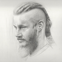 Ragnar Lodbrok from 'Vikings' (M. Hirst)