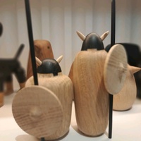 Wooden Viking Warrior Figures