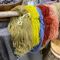 Plant dyed wool