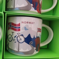 Viking Ship and Norwegian Flag Starbucks Mug