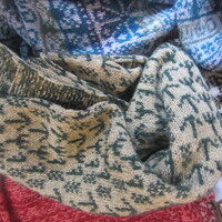 Runic patterned socks from Orkney