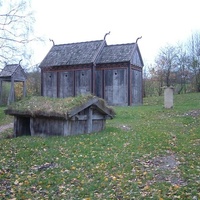 Reconstructed Viking Age stave church