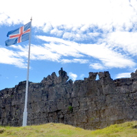 Lögberg (the Law Rock) at Þingvellir