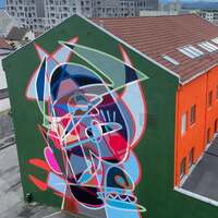 “Viking in Battle” Mural by Belin (T. Rasch Pettersen)
