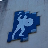 Mural of a Viking
