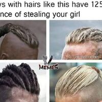 Screenshot of meme about modern interpretations of Viking hairstyles