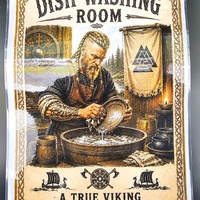 Viking-Themed Dish Washing Sign