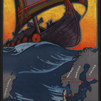 See the Land of Vikings, vintage tourism advert