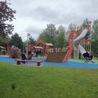 Viking themed playground at Parc Asterix