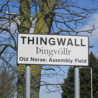 Sign on entering Thingwall in the Wirral
